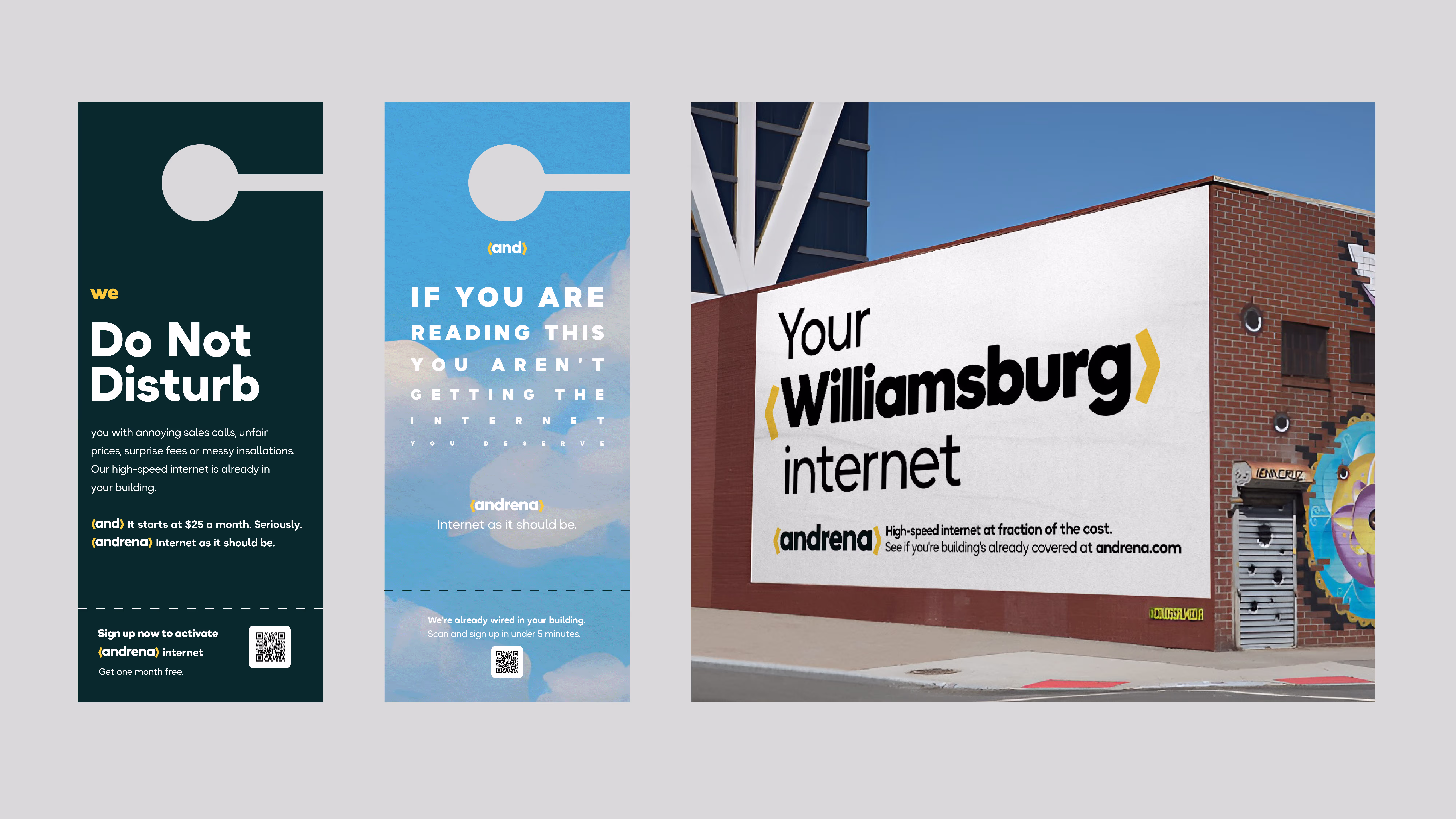 Andrena marketing materials and collateral