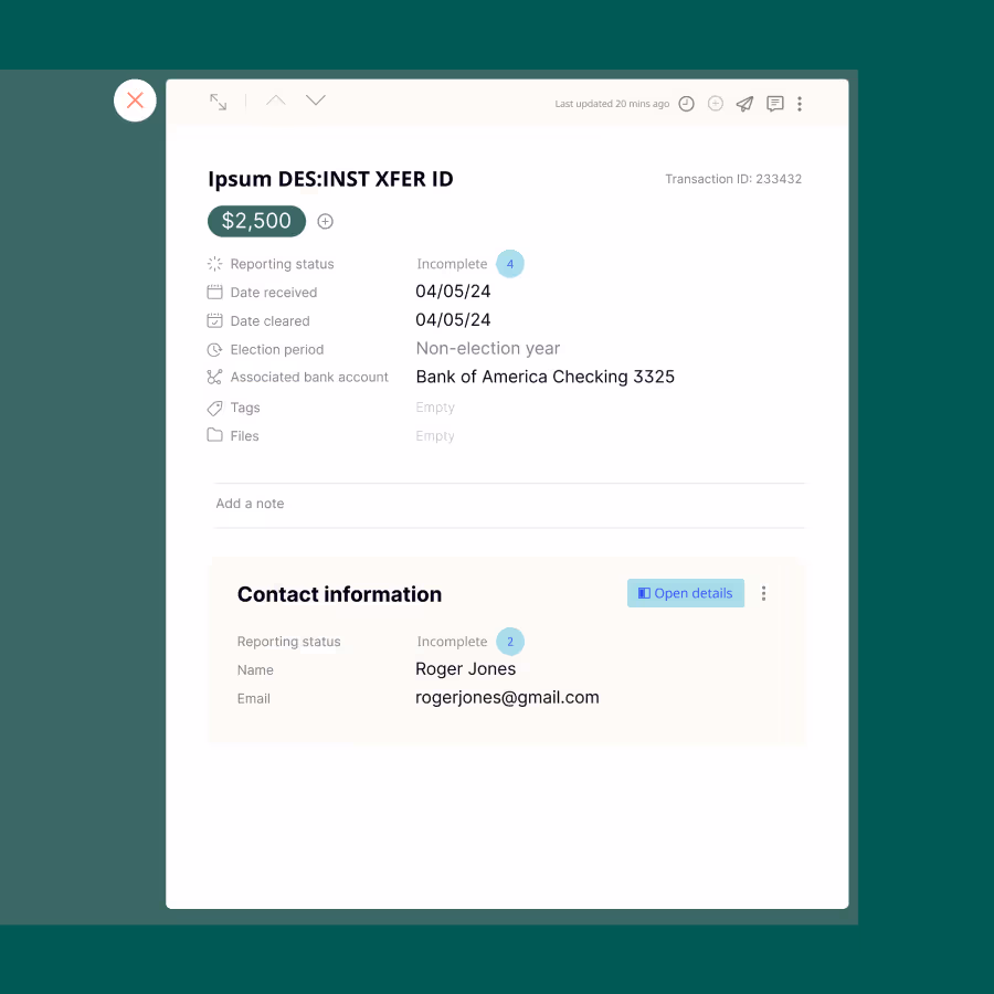 Operative platform interface
